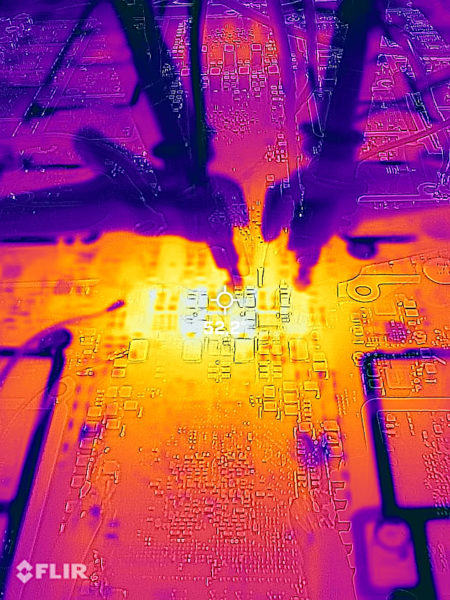 Hardware testing with IR camera