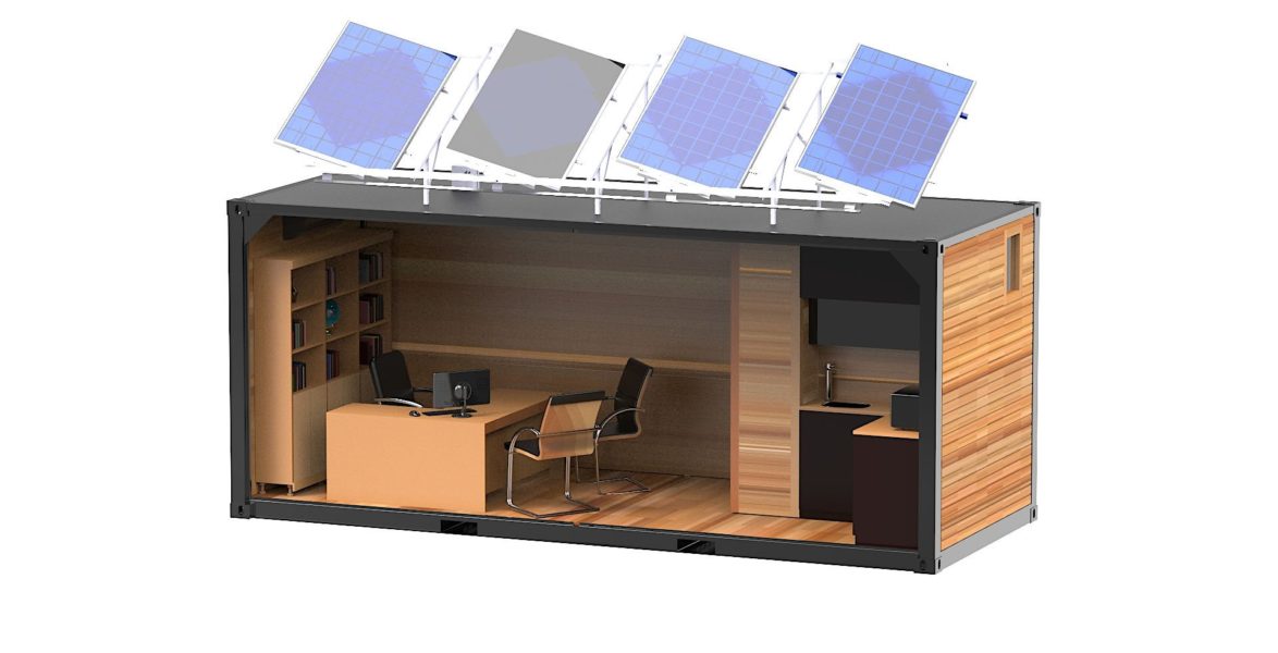 Complete Catia V5 3D Computer Added Design (CAD) model of the single office variant interior layout.